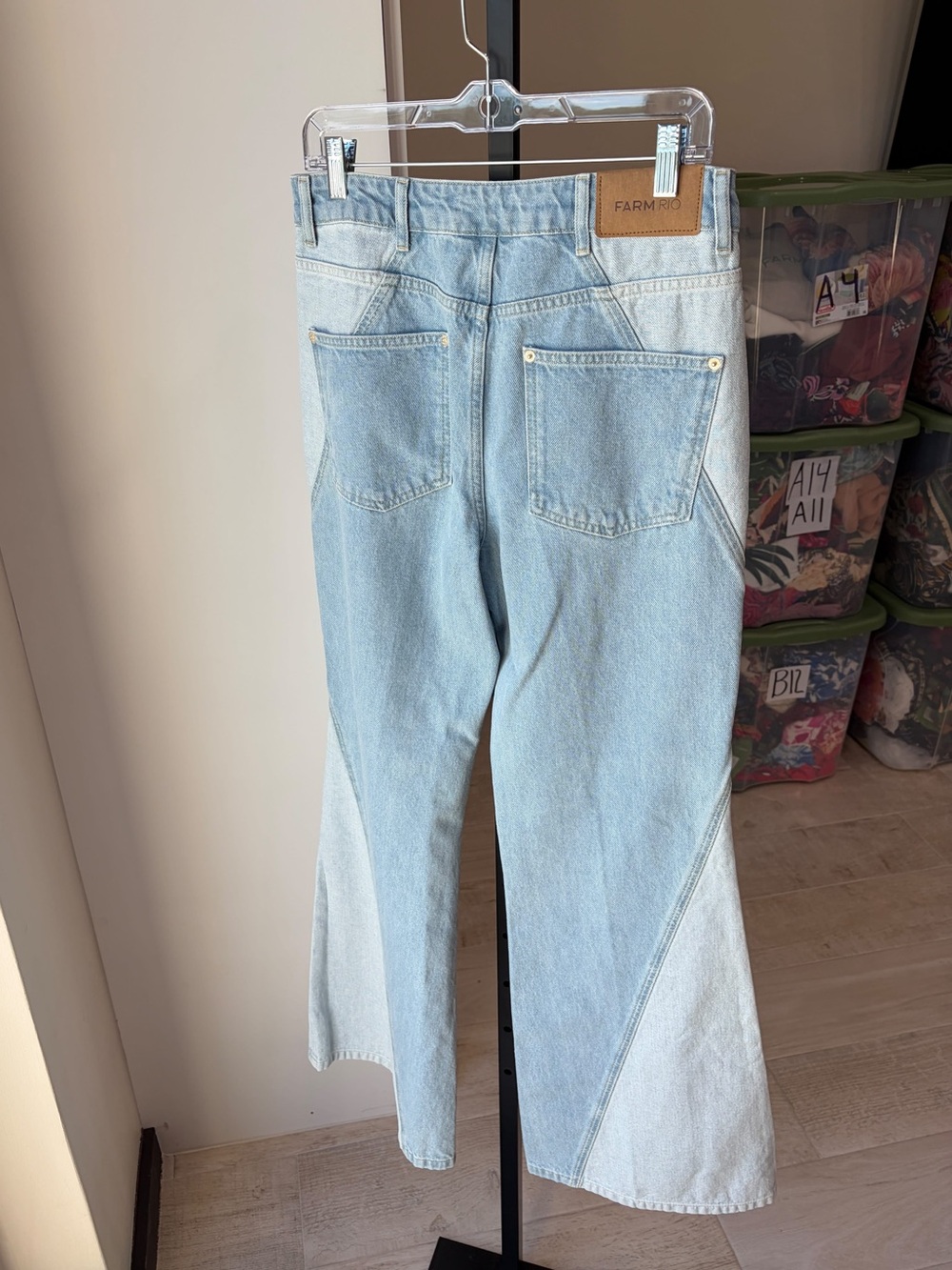 Farm Rio Tree Light Colors Denim Pants - Picture 8 of 9